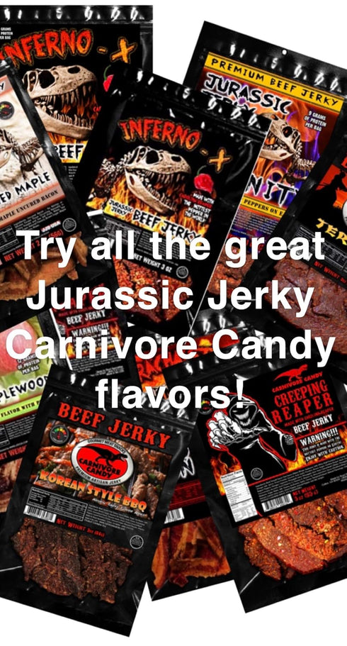 Jurassic Jerky’s Old-Fashioned Maple Jerky – Bacon Jerky Amazing Taste with high protein content, no preservatives, MSG-free, low sodium - (1) 2 o...