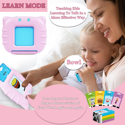 Talking Flash Cards with 382 Sight Words, Toddler Toys for Boys and Girls, Montessori Toys, Pocket Speech for Toddlers, Talking Flashcards for Tod...