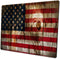 Custom Square Gaming Mouse Pad, Office Mouse Pad, Unique Design Wood Grain American Flag Non-Slip Rubber Base Mouse Pad for Desktop and Laptop Mou...