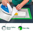 Precision Fusing Mat (12" x 18") Includes No-Slip/Nonstick mat with See-Through Design for Appliqué Creation, and Teflon Coated Pressing Sheet - A...