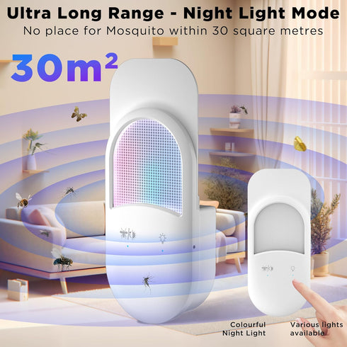 Fly Trap Indoor Plug-in 2-in-1 Flying Insect Trap with 7pcs Fly Trap Refill, Indoors Fly Trap Mosquito Trap with Night Light Gnat Traps for House ...