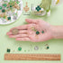 WEWAYSMILE 1box/200 pcs St Patrick's Day Charms Four Leaf Clover Charm Earring Making Starter Kit Green Lucky Charms for Jewelry Making Kits Women...