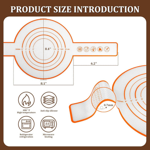 2 Pcs Silicone Bread Sling for Dutch Oven ?0.7mm Non-stick & Easy to Clean Reusable Silicone Baking Mat With Long Handles?Heat Resistant sourdough...