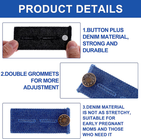 Button Extenders for Jeans Pants Button Extender Pregnancy Pants Extender for Jeans Maternity Pants Extender Jean Button Extender Pants Extender f...