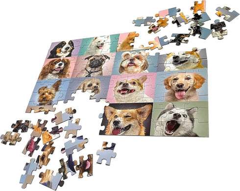 100 Piece Jigsaw Puzzles Funny Dogs Puzzles for Kids Ages 4-8 8-10,Jigsaw Puzzle for Toddlers 3-5 Years Old, Kids Puzzles Ages 6-8, Developmental ...