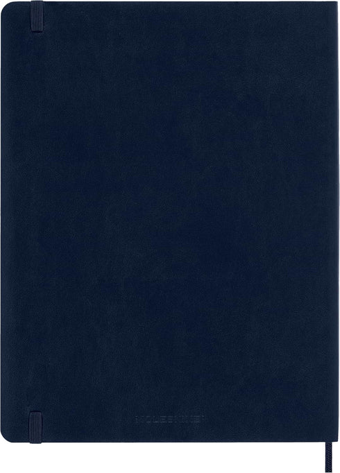 Moleskine Classic Notebook, Soft Cover, XL (7.5" x 9.5") Ruled/Lined, Sapphire Blue, 192 Pages...