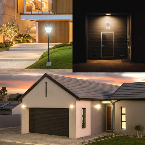 GREENIC Radar Motion Sensor Light Bulbs Outdoor, 15W 5000K PAR38 LED Flood Light Bulb with Motion Detector and Dusk to Dawn Sensor, 100 Watt Equiv...