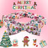 Elegant little tail Dog Collar, Christmas Dog Collar Gingerbread Man Print Holiday Pet Collar Dog Bow Collar Pet Durable Adjustable Girl Boy Dog C...