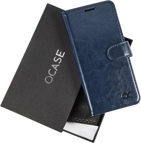 OCASE Samsung Galaxy S9 Case Leather Flip Wallet Case for Samsung Galaxy S9 Devices (Blue)...