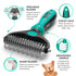 Ruff 'N Ruffus Dog Brush for Shedding - Double Sided Undercoat Rake for Dogs & Cats - Dematting Comb for Dogs - Deshedding Dog Brush with Nail Cli...
