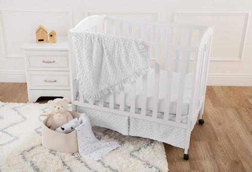 American Baby Company 100% Natural Cotton Fitted Mini Crib Sheet 38" x 24" - Soft & Breathable Small Nesting Portable Crib Sheet, Fits Pack N Play...