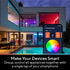 Smart Light Bulbs, 1100 Lumen, 90+CRI WiFi Mesh & Bluetooth Color Changing A19 Light Bulb, 16 Million DIY Colors RGB Light Bulbs, Work with Alexa,...