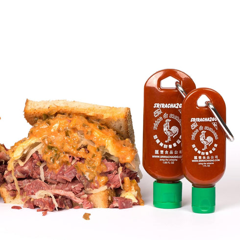 Sriracha2Go Sriracha Mini Keychain Combo Pack - 1.69oz Original and 1oz Mini-S2G (Shipped Empty)...
