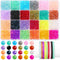 Audab 1200 Pieces 6mm Round Glass Beads for Jewelry Making, Crystal Glass Beads for Bracelets Jewelry Making and DIY Crafts...