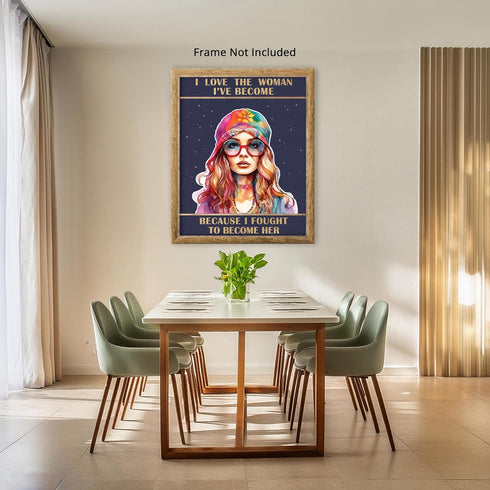 Posterizer 1 pcs-inspiring and positive feminine art-Motivational & Inspirational Art-Inspirational Women's Art-Gifts for Women-Living Room Bedroo...