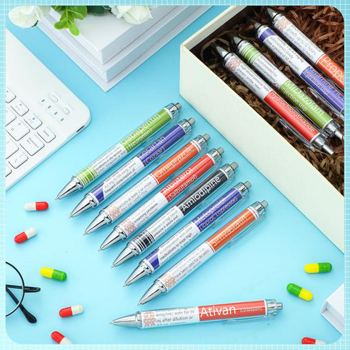 24 Pcs Pharmacy Pens for Nurse Pharmacist Funny Drug Pens Nursing Week Pens Cute Pharmacy Technician Gifts for Pharmacist Medical Assistant School...