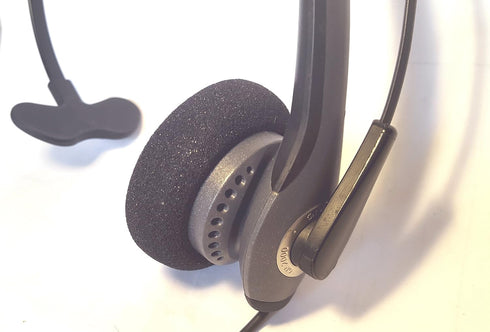 Jabra Spare Foam Headset Ear Cushions, 10 pk, BlueParrott B250-XT, B250-XT+, B250-XTS, Plantronics, Jabra, VXI - CS540, SAVI W440, W740, SupraPlus...