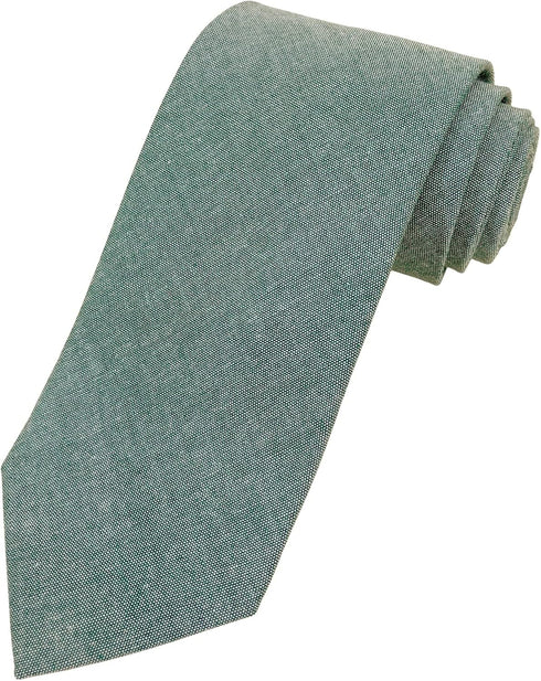 Men's Cotton Solid Necktie 3.15" Tie...