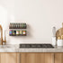 Deco Brothers Wall Mounted Single Tier Mesh Hanging Spice Rack, Set of 2, Bronze...