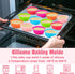 R HORSE 42Pcs Silicone Baking Molds Pumpkin Silicone Cups Non-Stick Muffins Mould Washable Cupcake Liners Donut Cake Pan Reusable Cupcake Wrapper ...
