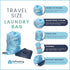 EzPacking Travel Laundry Bag with Drawstring/Foldable Compact Lightweight Small Travel Size for Suitcase / (22” X 16”) / Clean Dirty Clothes Wash ...