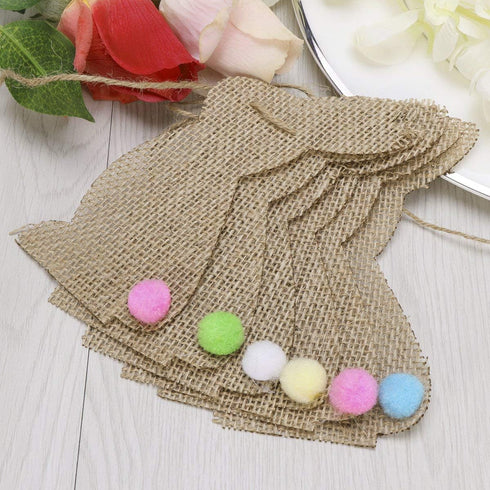 BinaryABC Easter Bunny Rabbit Burlap Banner Bunting Garland, Easter Decorations...