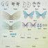 SUNNYCLUE 1 Box DIY 10 Pairs Butterfly Wing Charms Fairy Charm Earring Making Kits Organza Fabric Insect Butterflies Charms for Jewelry Making Kit...
