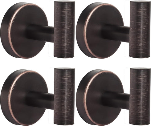Robe Towel Hooks Coat Hook Bathroom Wall Hook Stainless Steel Heavy Duty Door Hanger Clothes Cabinet Closet Sponges Hook for Bathroom Bedroom Kitc...