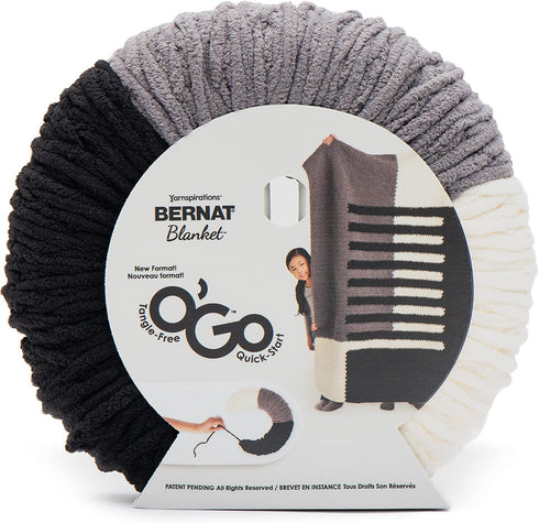 Bernat Blanket O'GO Yarn, 2 Count, Monochrome......
