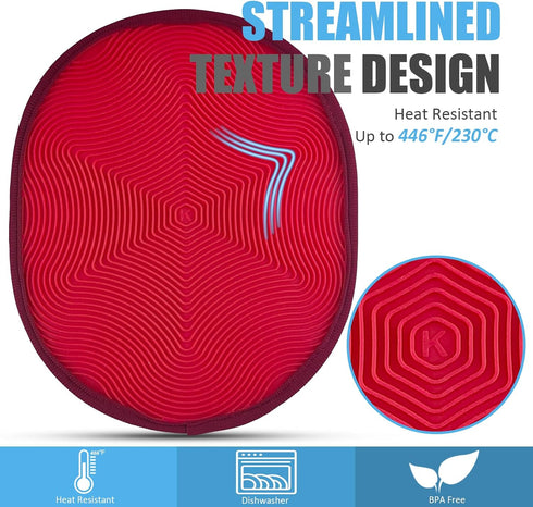 Easy Wear & Off, KooMall Silicone Pot Holders Set, Multi-Purpose Hot Pads for Kitchen, Trivets Potholders Oven Mitts for Baking Cooking Hot Dishes...