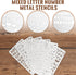 Lewtemi 6 Pcs Mixed Metal Stencil Wood Stencil Templates Stencils for Journaling Wood Burning Stencils for Wood Carving Drawing Engraving Scrapboo...