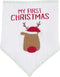 Mud Pie My First Christmas Bib, Reindeer, One Size...