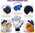 Dog Bath Grooming Kit: Silicone Dog Bathing Shampoo Brush, Pet Shedding Massage Glove, Double-Sided Pet Toothbrushes - Rubber Bath Brush for Long ...