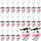 MTLEE Cow Party Favors Cute Rubber Cow Keychain Farm Laughing Cow Animal Cow Baby Keychains for Boys Girls Teens School Carnival Rewards Baby Show...