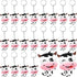 MTLEE Cow Party Favors Cute Rubber Cow Keychain Farm Laughing Cow Animal Cow Baby Keychains for Boys Girls Teens School Carnival Rewards Baby Show...