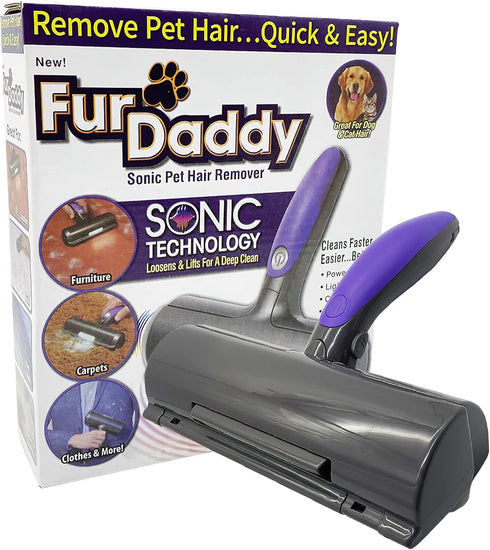 NC Furdaddy Sonic Pet Hair Remover Roller Dog Hair Remover, Cat Hair Remover, Pet Hair Remover...