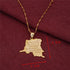 18K Democratic Republic of The Congo National Map Gold Plated DRC Kinshasa Pendant Necklace...