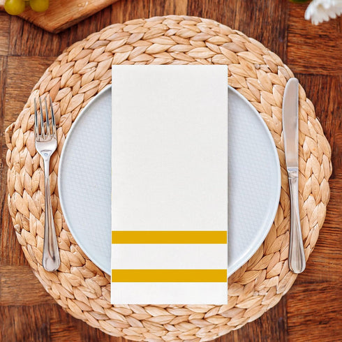 Napkins Disposable Guest Towels Linen-Feel Decorative Napkins Soft and Absorbent Dinner Paper Hand Towels for Bathroom Party Powder Room Hotel Fan...
