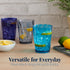 US Acrylic Optix Plastic Reusable Drinking Glasses (Set of 8) 14oz Rocks Cups in Coastal Colors | BPA-Free Tumblers, Made in USA | Top-Rack Dishwa...