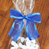 Royal Blue Pre-Tied Organza Bows With Twist Ties. Pack of 12 Satin-Edged Fabric Bows Made of 1-1/2" Ribbon. Bow Measures 4" Wide (12, Royal Blue)...