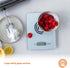 MasterChef Digital Food Scale Grams and Ounces for Kitchen, Portable Food Weight Scale with LCD Display for Baking & Cooking, Tempered Glass Scale...