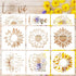 9 Pcs Large Sunflower Stencils for Painting on Wood (12x12 Inches), Reusable Butterfly Bee Floral Sun Flower Stencils for Painting on Canvas Paper...