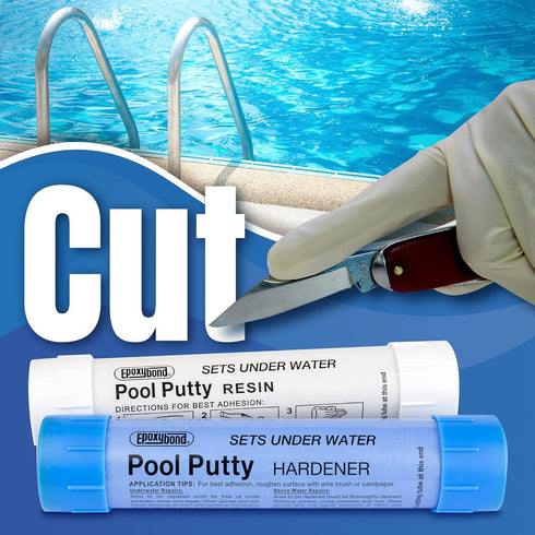 2-Part Set | Swimming Pool & Spa Repair | Easy DIY | Fix Cracks Leaks Underwater or Above | Concrete, Fiberglass & Variety of Other Surfaces | by ...