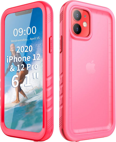 Cozycase Compatible with iPhone 12 Waterproof Case/iPhone 12 Pro Waterproof Case - Full Body Rugged Dustproof Shockproof Case with Built-in Screen...