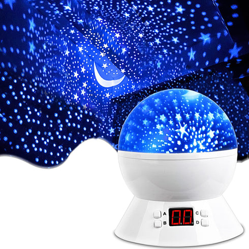 MOKOQI Star Night Light Projector for Kids with Timer - Glow in The Dark Stars and Moon, Best Gift for 1-14 Years Old...