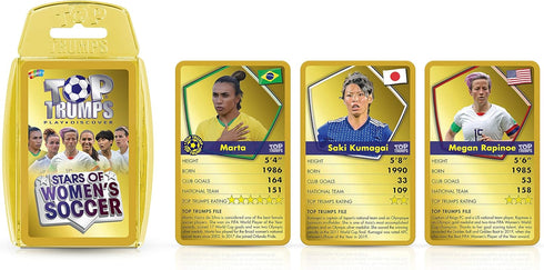 Top Trumps Card Game Stars of Womens Soccer - Family Games For Kids and Adults - Learning Games - Kids Card Games for 2 Players and more - Kid War...