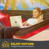 Durable Hammock 500 lb Capacity, Nylon Camping Hammock Chair - Double or Single Sizes w/Tree Straps and Attached Carry Bag - Portable for Travel/B...