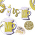 A Baby is Brewing Baby Shower Banner - Diaper Party Decor, Gender Reveal Party, Pregnancy Celebration - Pre-Strung...