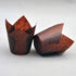 Large Muffin Greaseproof paper Baking cupcake cups, 2-1/4" x 4" Chocolate Brown Tulip Baking Cup Case of 125 pcs (125, Large)...