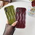 Caseative for iPhone 12 Case,Water Ripple Pattern Curly Wave Frame Soft Compatible with iPhone Case (White,iPhone 12)...
